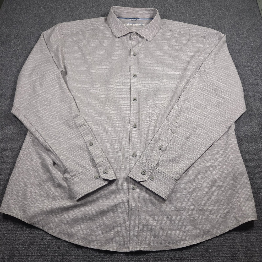 Kuhl Breeze Shirt Mens 2XL Gray Lightweight Breathable Polyester Summer Fishing